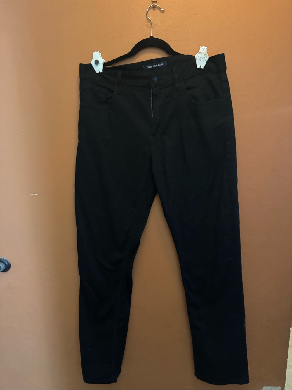 Calvin Klein Men’s Black Slim Straight Jeans